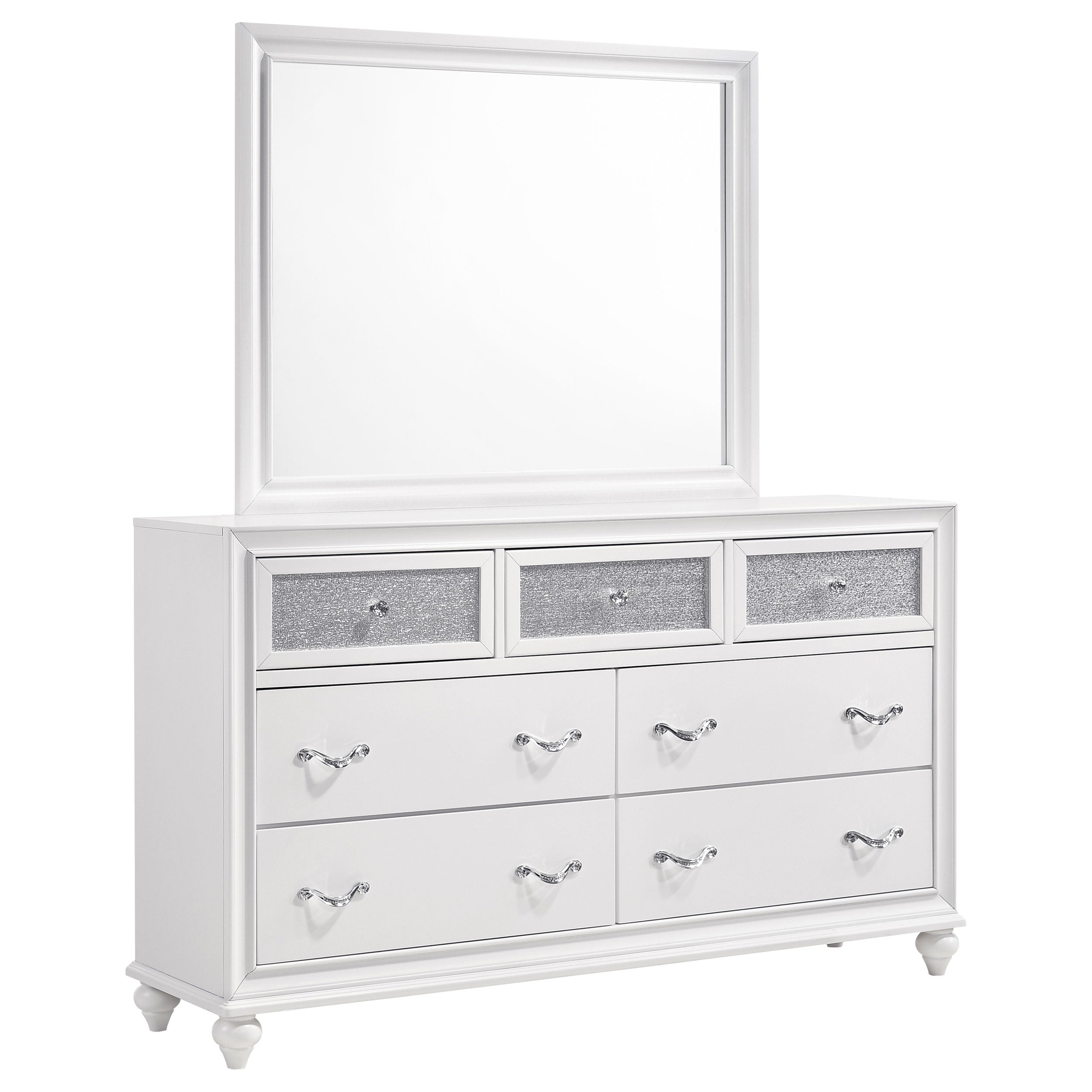 Barzini Dresser with Mirror - Luxe Home Furnishings (Jersey City, NJ)