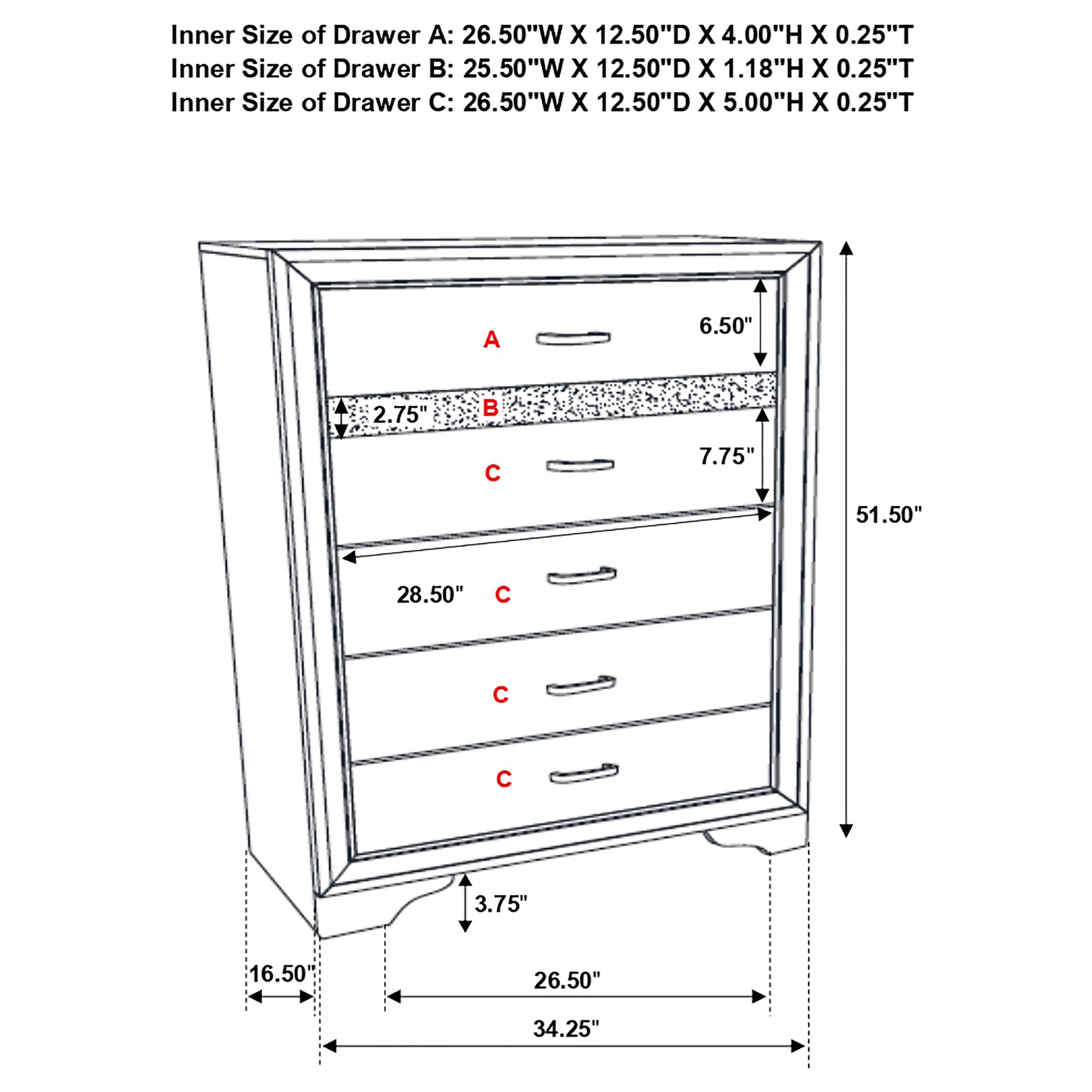Miranda Chest of Drawers - Luxe Home Furnishings (Jersey City, NJ)