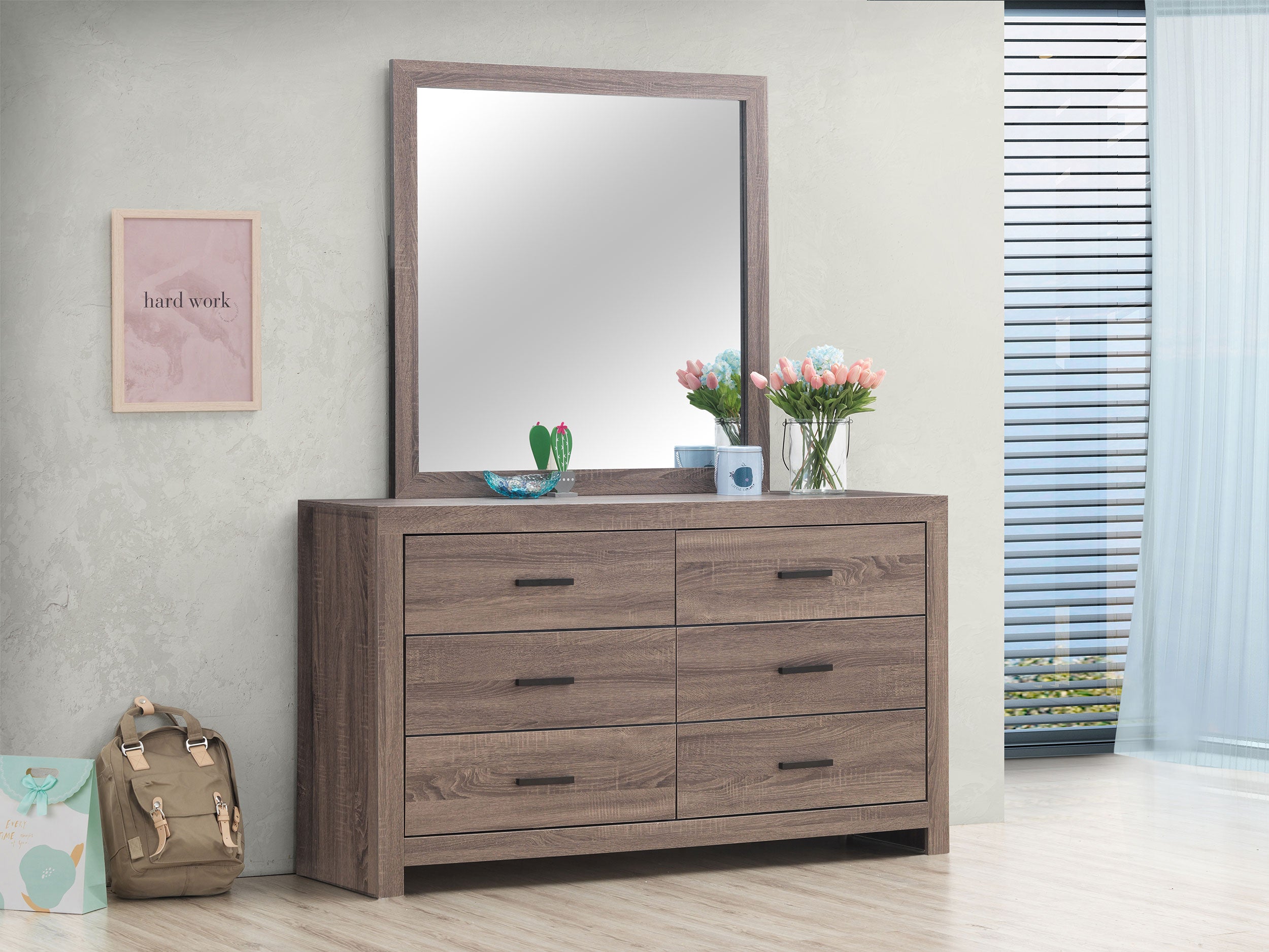 Brantford Dresser with Mirror - Luxe Home Furnishings (Jersey City, NJ)