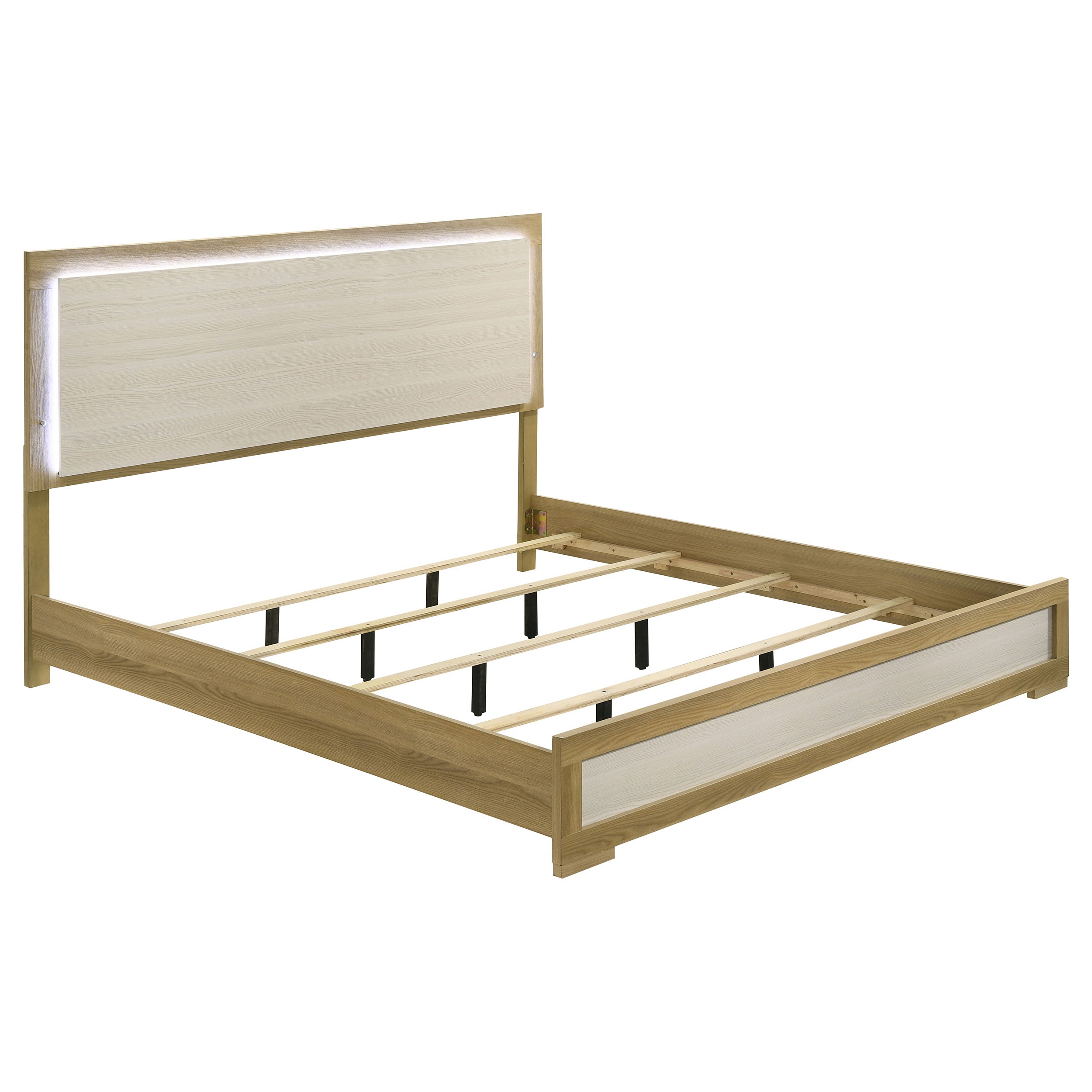Hyland Panel Bed with LED Lighting - Luxe Home Furnishings (Jersey City, NJ)