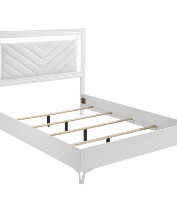 Cassia Panel Bed with LED Lighting - Luxe Home Furnishings (Jersey City, NJ)