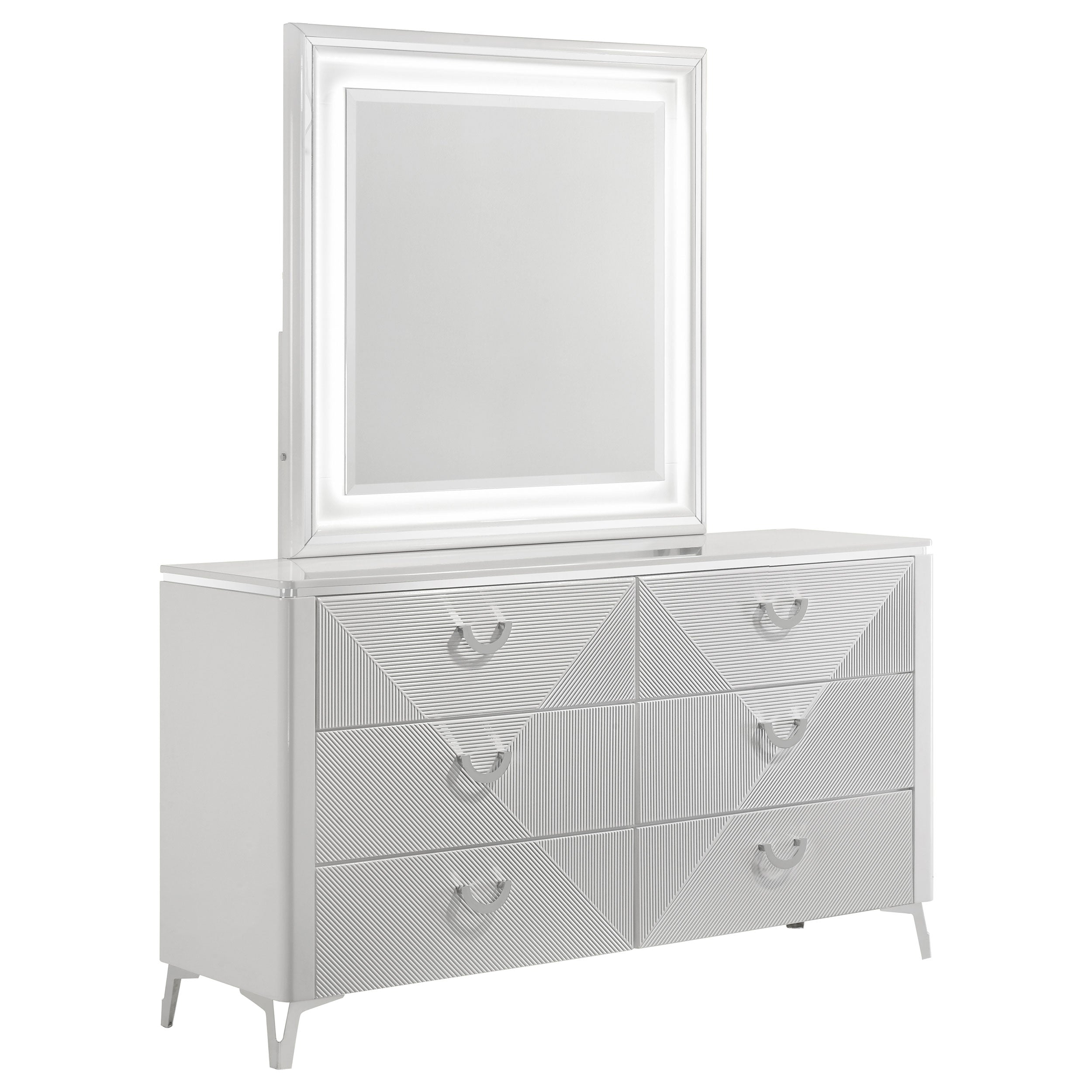 Cassia Dresser with Mirror - Luxe Home Furnishings (Jersey City, NJ)