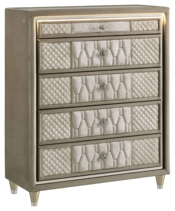 Lorient Chest of Drawers with LED Lighting - Luxe Home Furnishings (Jersey City, NJ)