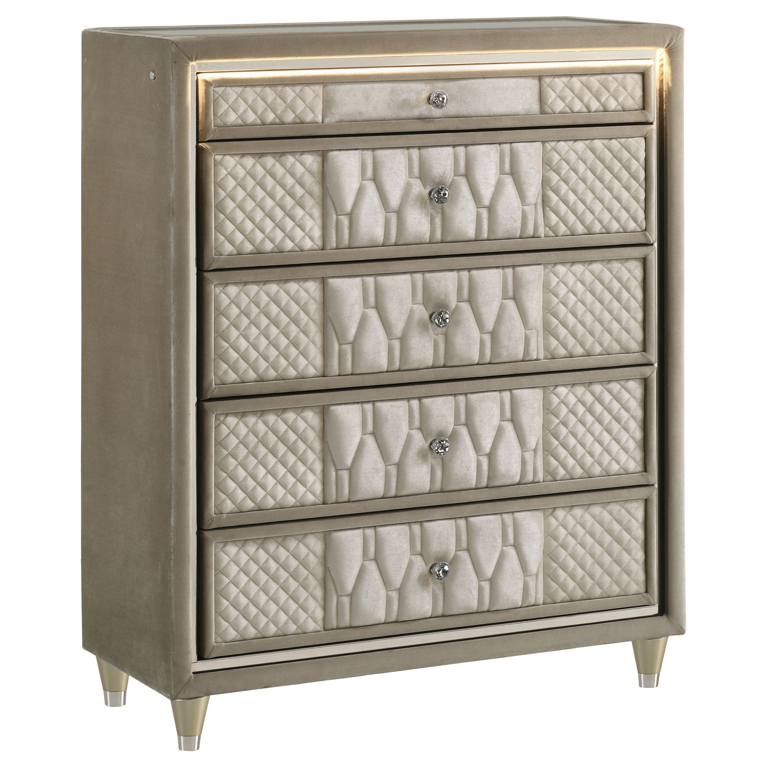 Lorient Chest of Drawers with LED Lighting - Luxe Home Furnishings (Jersey City, NJ)