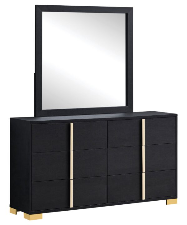 Marceline Dresser with Mirror - Luxe Home Furnishings (Jersey City, NJ)