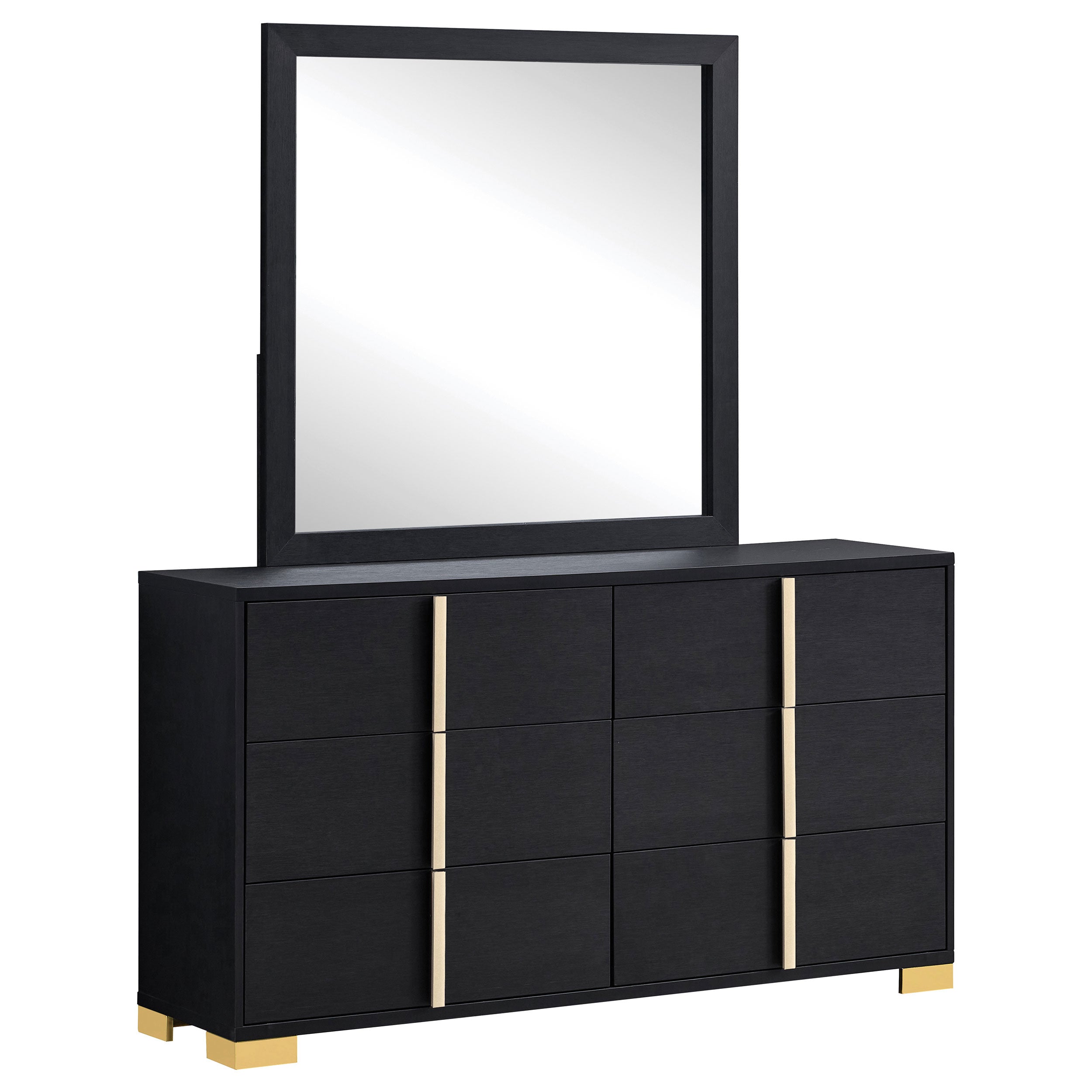 Marceline Dresser with Mirror - Luxe Home Furnishings (Jersey City, NJ)