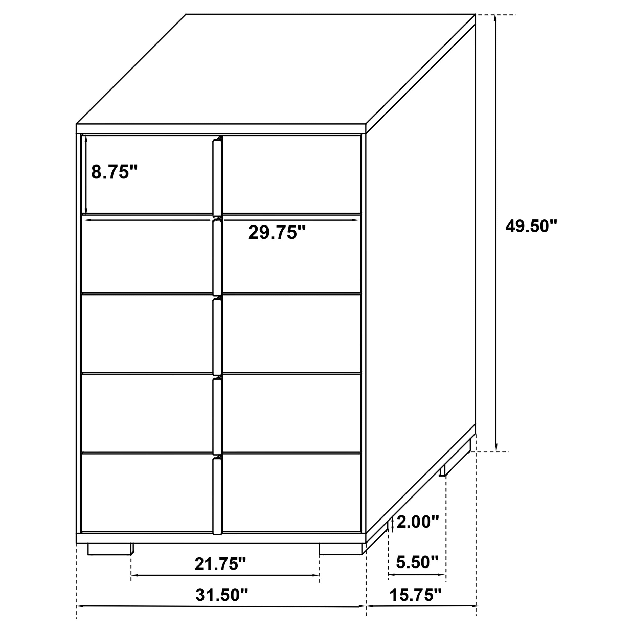 Marceline Chest of Drawers - Luxe Home Furnishings (Jersey City, NJ)