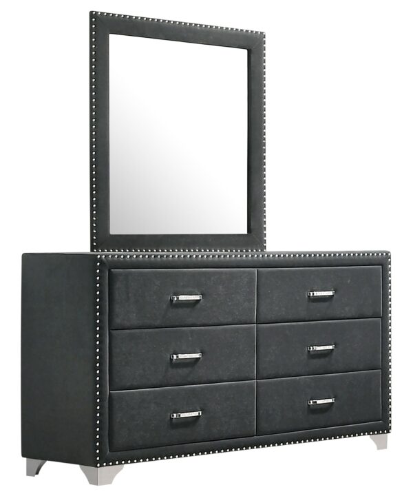 Melody Dresser with Mirror - Luxe Home Furnishings (Jersey City, NJ)