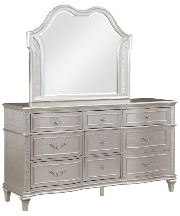 Evangeline Dresser with Mirror - Luxe Home Furnishings (Jersey City, NJ)