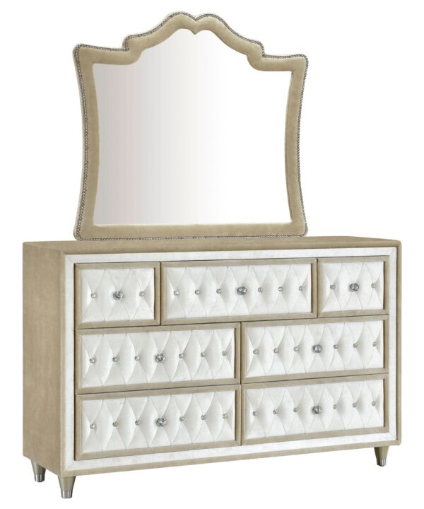 Antonella Dresser with Mirror - Luxe Home Furnishings (Jersey City, NJ)