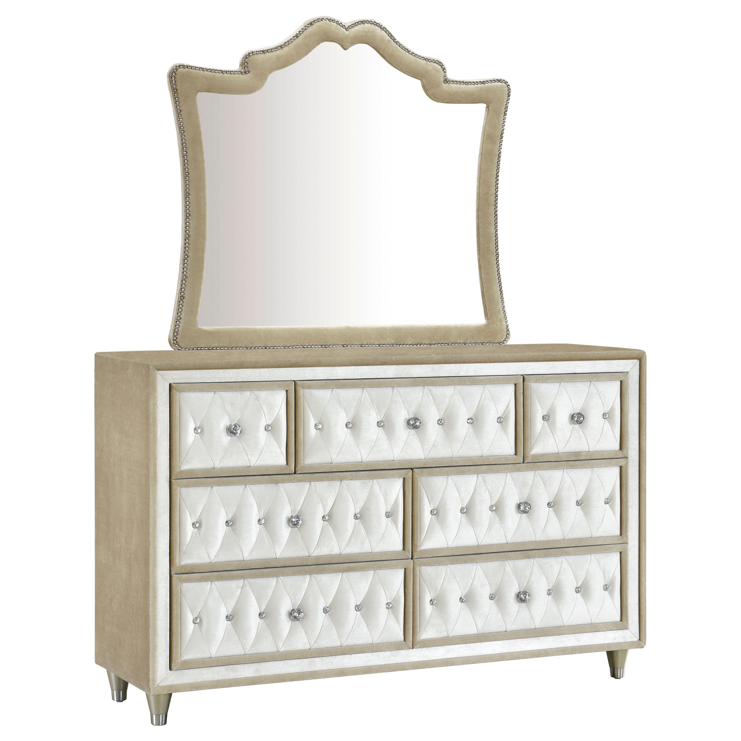 Antonella Dresser with Mirror - Luxe Home Furnishings (Jersey City, NJ)