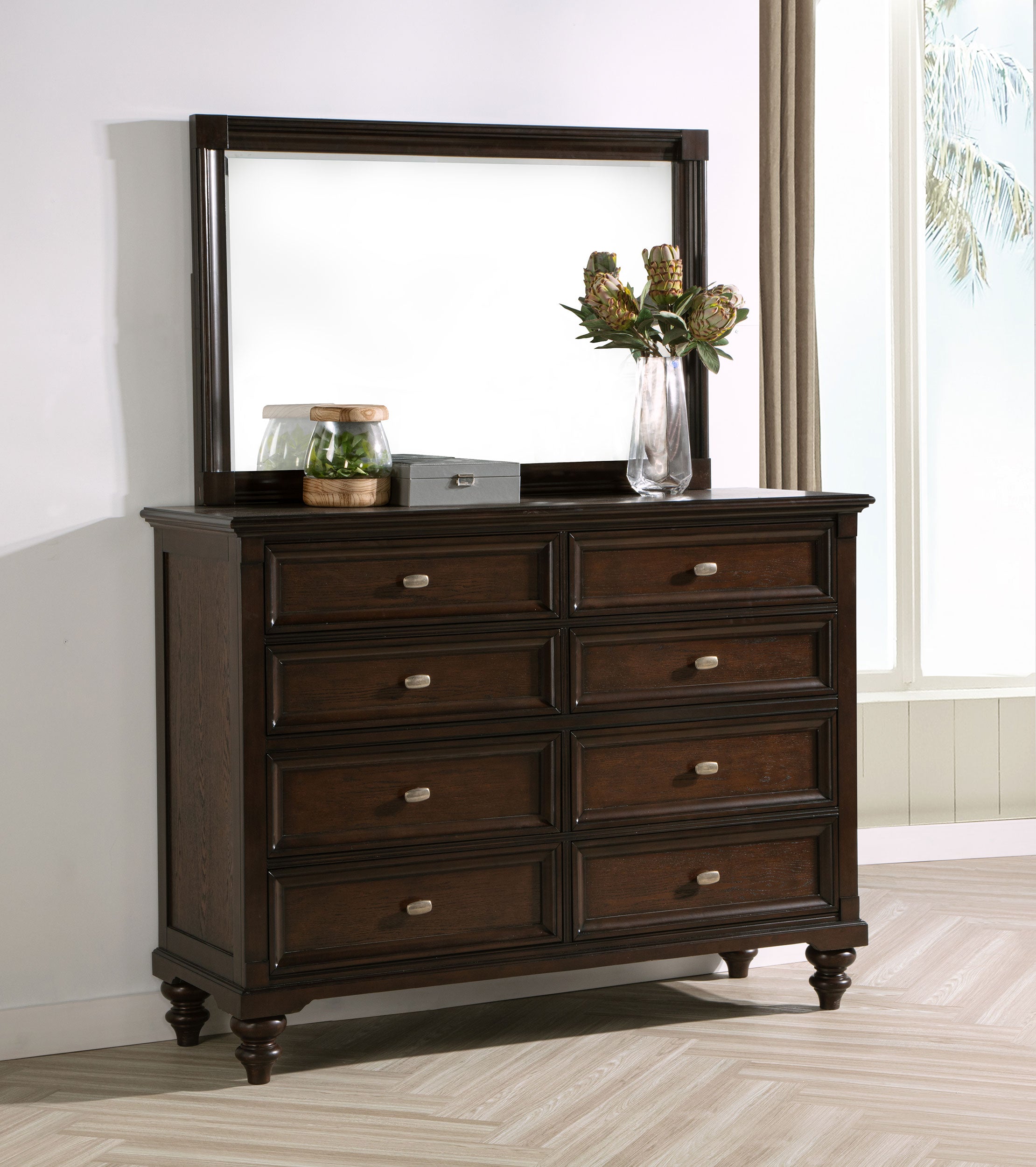 Andover Dresser with Mirror - Luxe Home Furnishings (Jersey City, NJ)