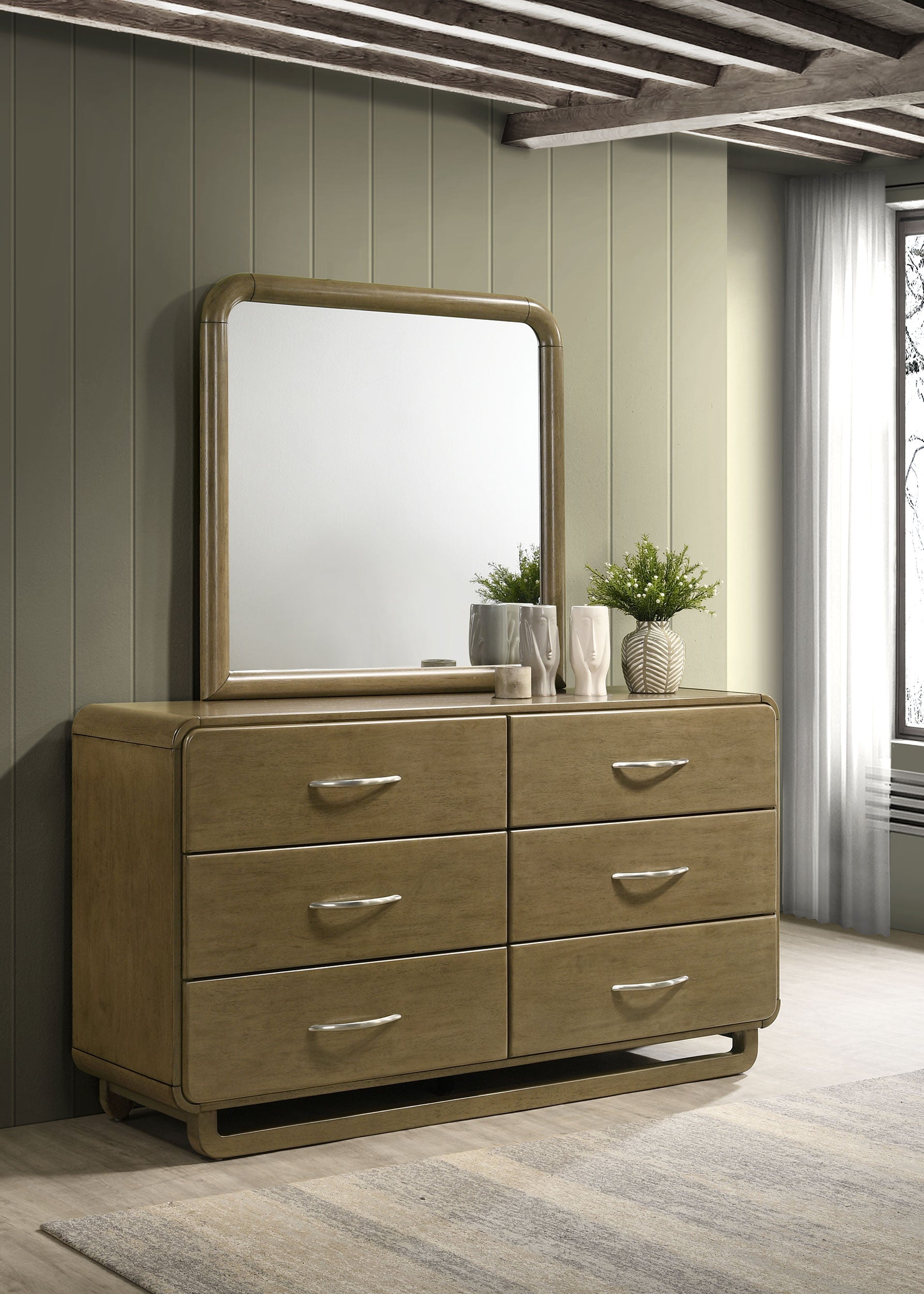 Amsbury Dresser with Mirror - Luxe Home Furnishings (Jersey City, NJ)