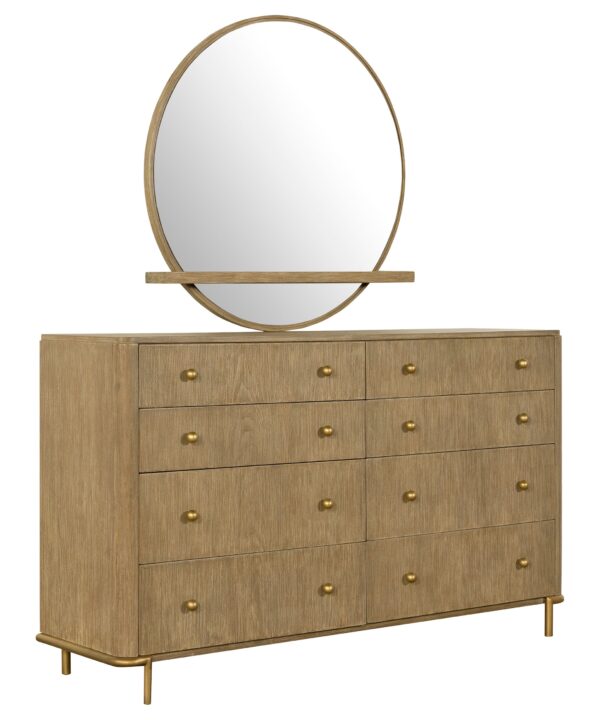 Arini Dresser with Mirror - Luxe Home Furnishings (Jersey City, NJ)