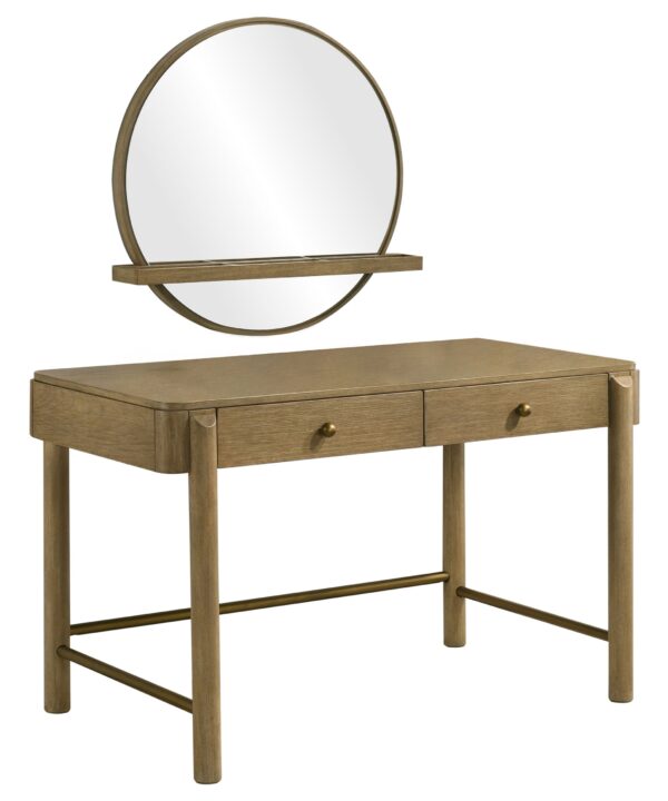 Arini Makeup Vanity Table with Wall Mirror - Luxe Home Furnishings (Jersey City, NJ)