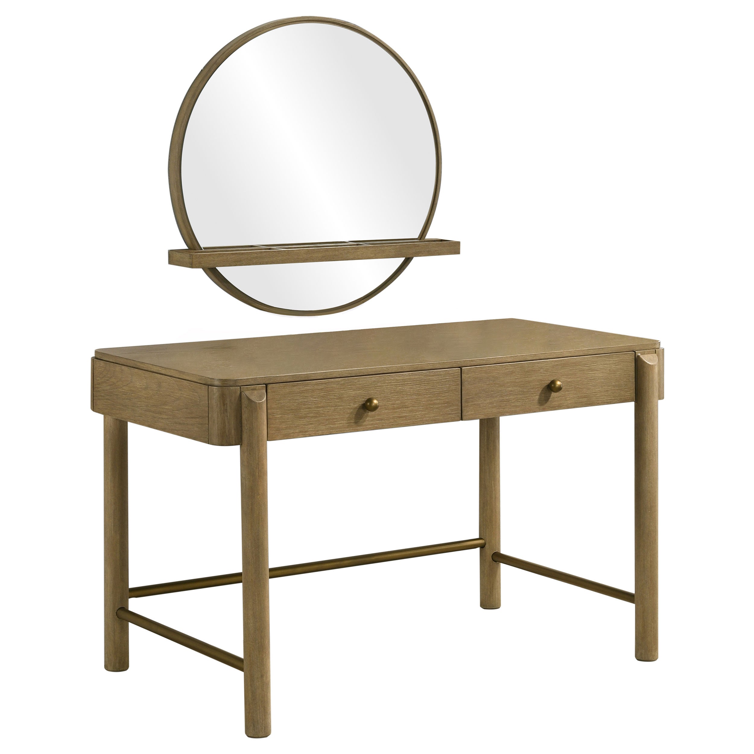Arini Makeup Vanity Table with Wall Mirror - Luxe Home Furnishings (Jersey City, NJ)