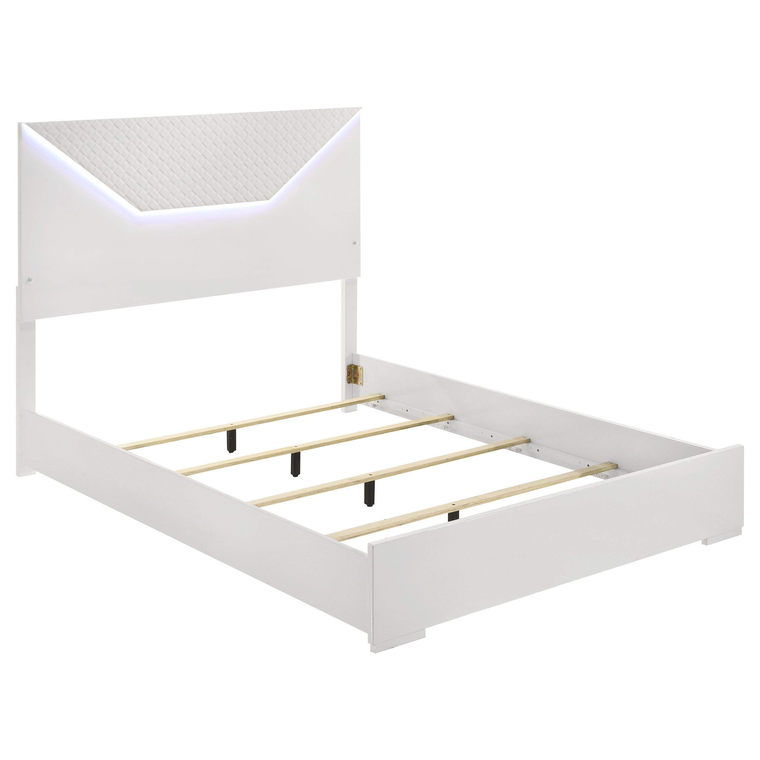 Ives Panel Bed with LED Lighting - Luxe Home Furnishings (Jersey City, NJ)