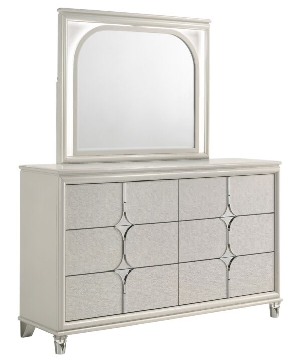 Olivia Dresser with Mirror - Luxe Home Furnishings (Jersey City, NJ)