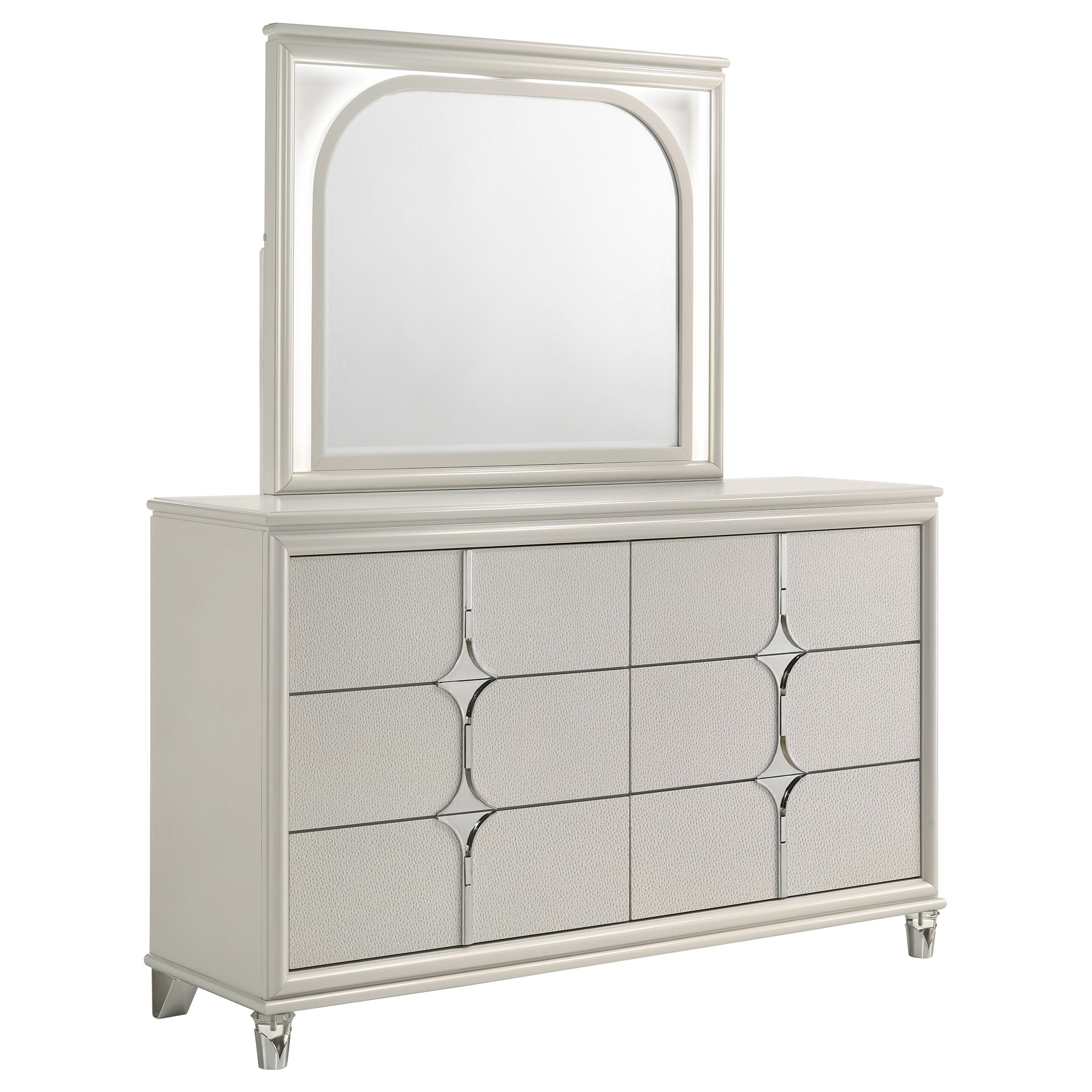 Olivia Dresser with Mirror - Luxe Home Furnishings (Jersey City, NJ)