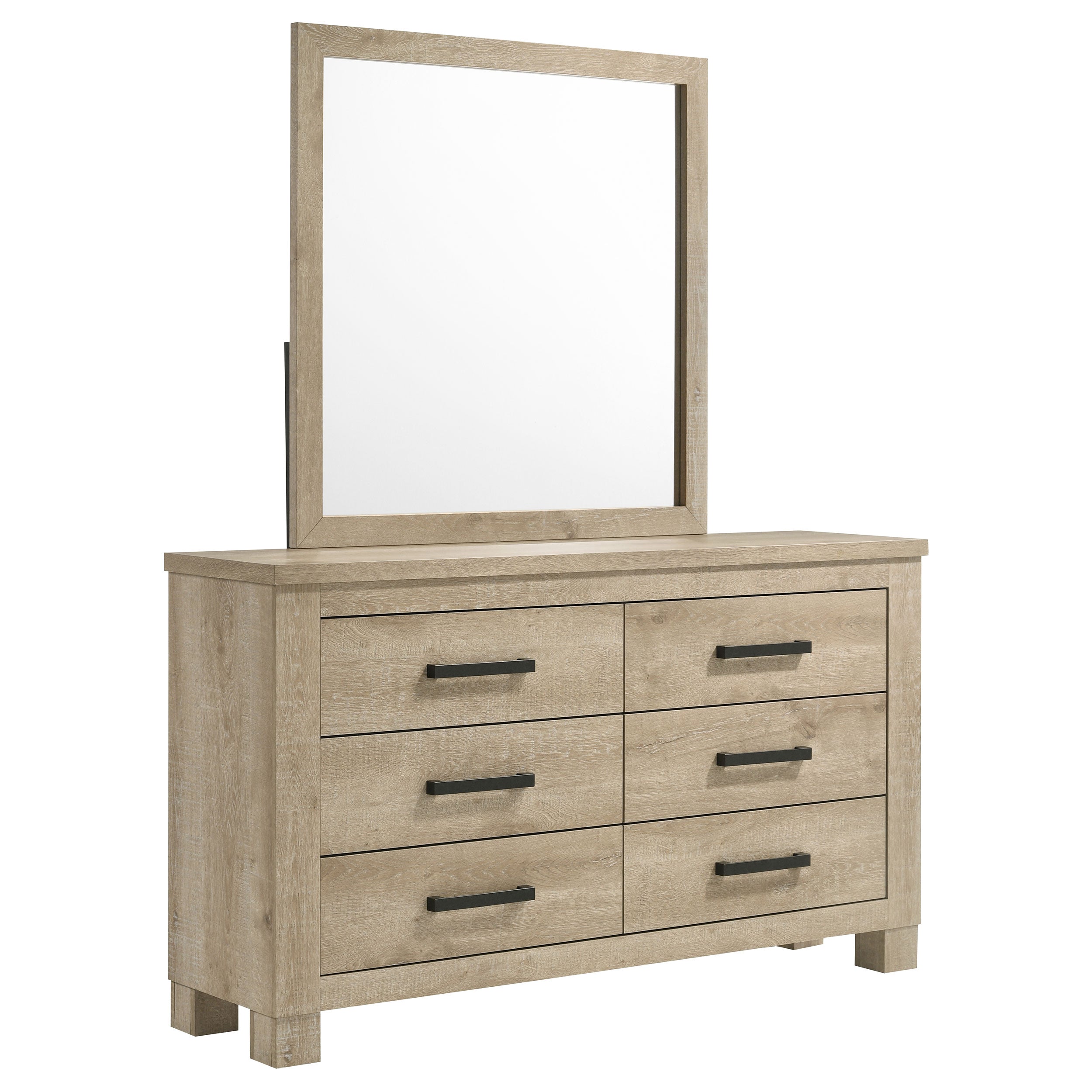 Oakglen Dresser with Mirror - Luxe Home Furnishings (Jersey City, NJ)