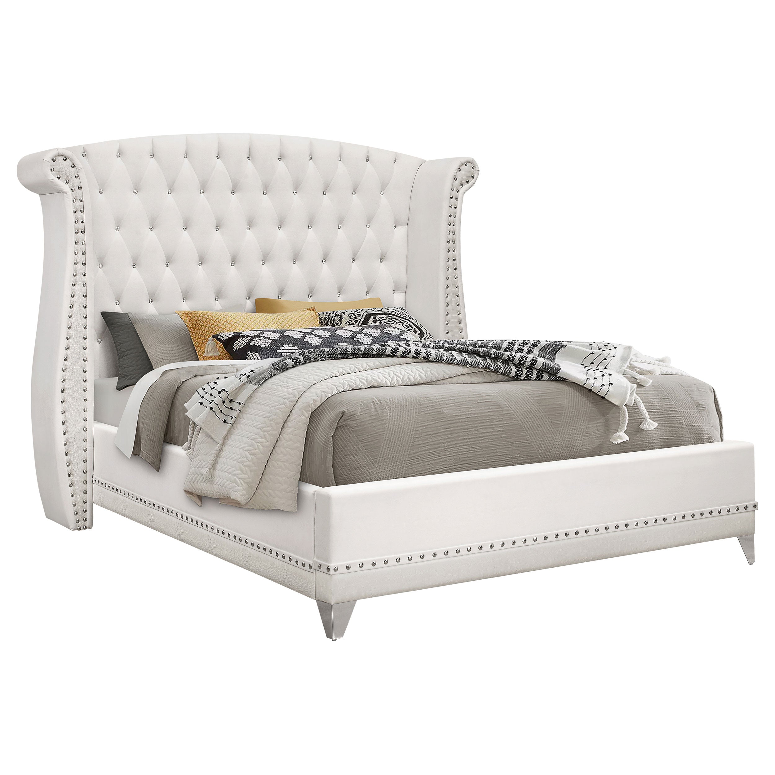 Barzini Wingback Platform Bed - Luxe Home Furnishings (Jersey City, NJ)