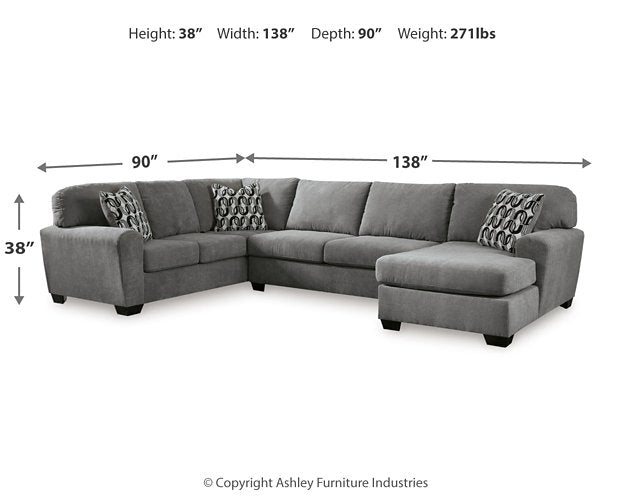 Birkdale Court Sectional with Chaise - Image 10