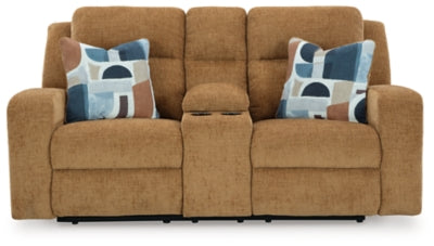 Kanlow Reclining Loveseat with Console - Luxe Home Furnishings (Jersey City, NJ)