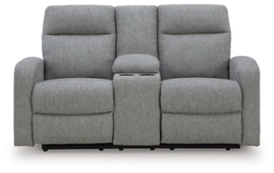 Gauntlet Reclining Loveseat with Console - Luxe Home Furnishings (Jersey City, NJ)