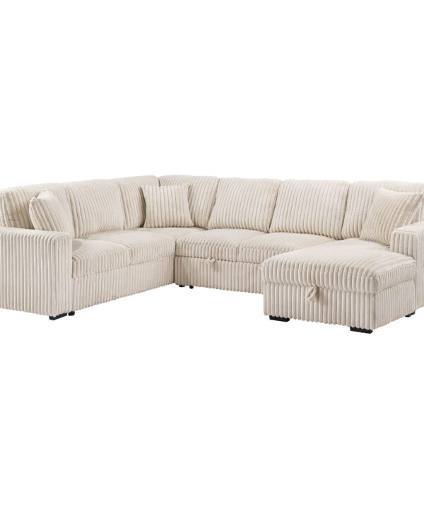 Devonshire Pull-Out Sleeper Sectional Sofa - Luxe Home Furnishings (Jersey City, NJ)