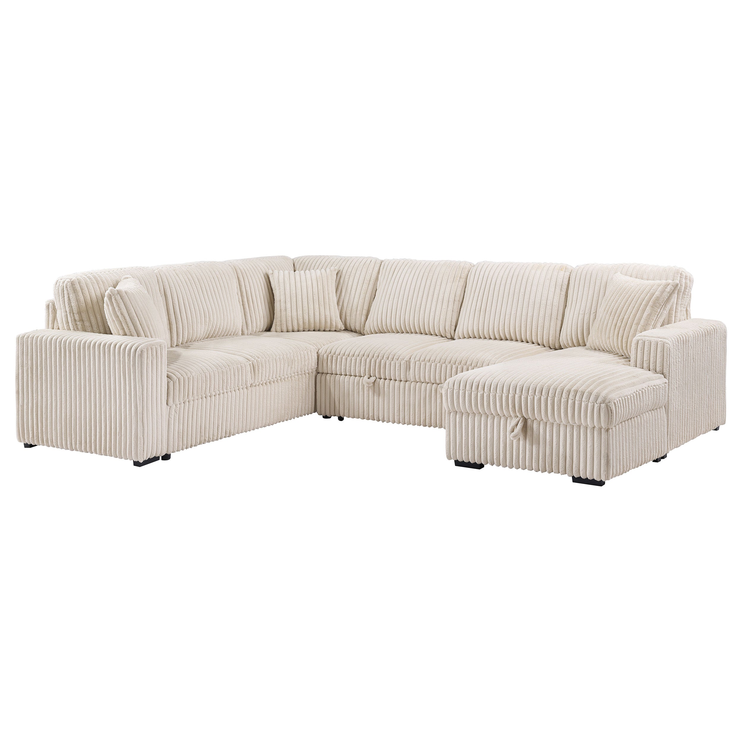 Devonshire Pull-Out Sleeper Sectional Sofa - Luxe Home Furnishings (Jersey City, NJ)