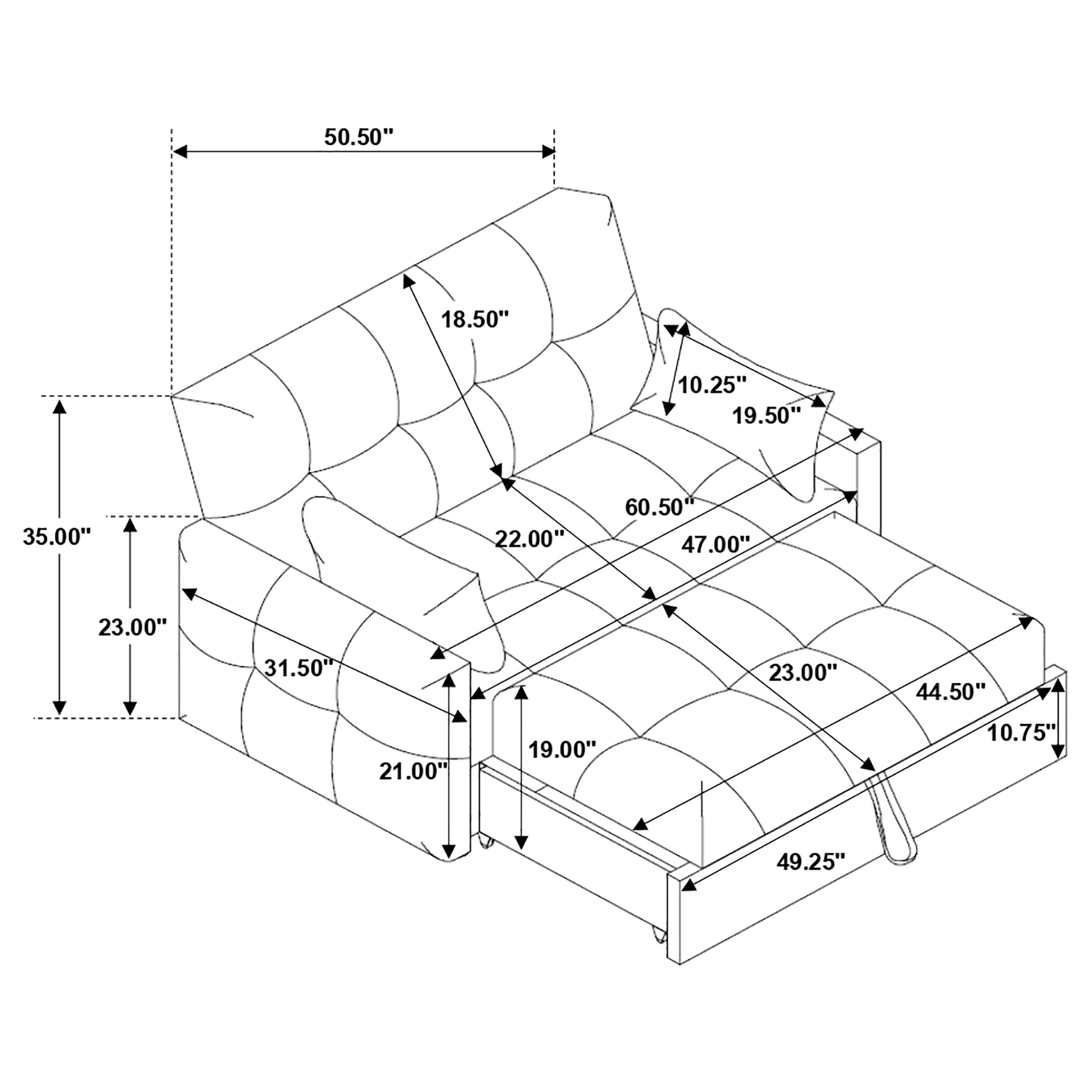 Cotswold Convertible Sleeper Sofa Bed - Luxe Home Furnishings (Jersey City, NJ)
