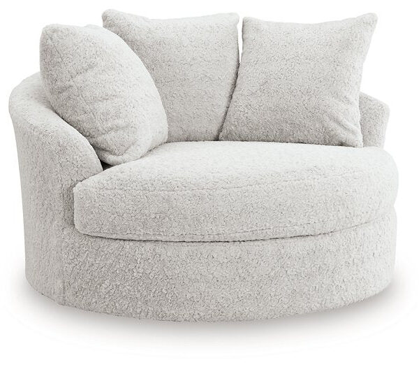 Cuddle Plush Oversized Swivel Accent Chair