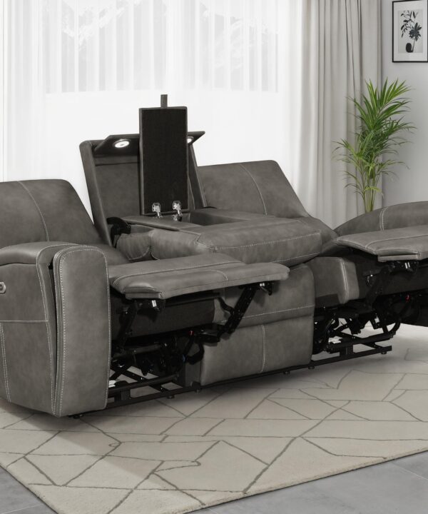 Brickston Triple Power Reclining Sofa - Luxe Home Furnishings (Jersey City, NJ)