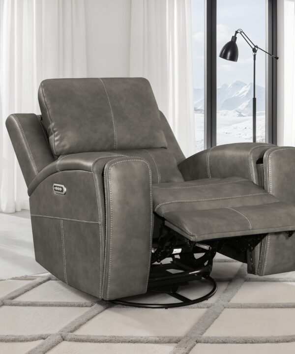 Brickston Triple Power Swivel Glider Recliner - Luxe Home Furnishings (Jersey City, NJ)