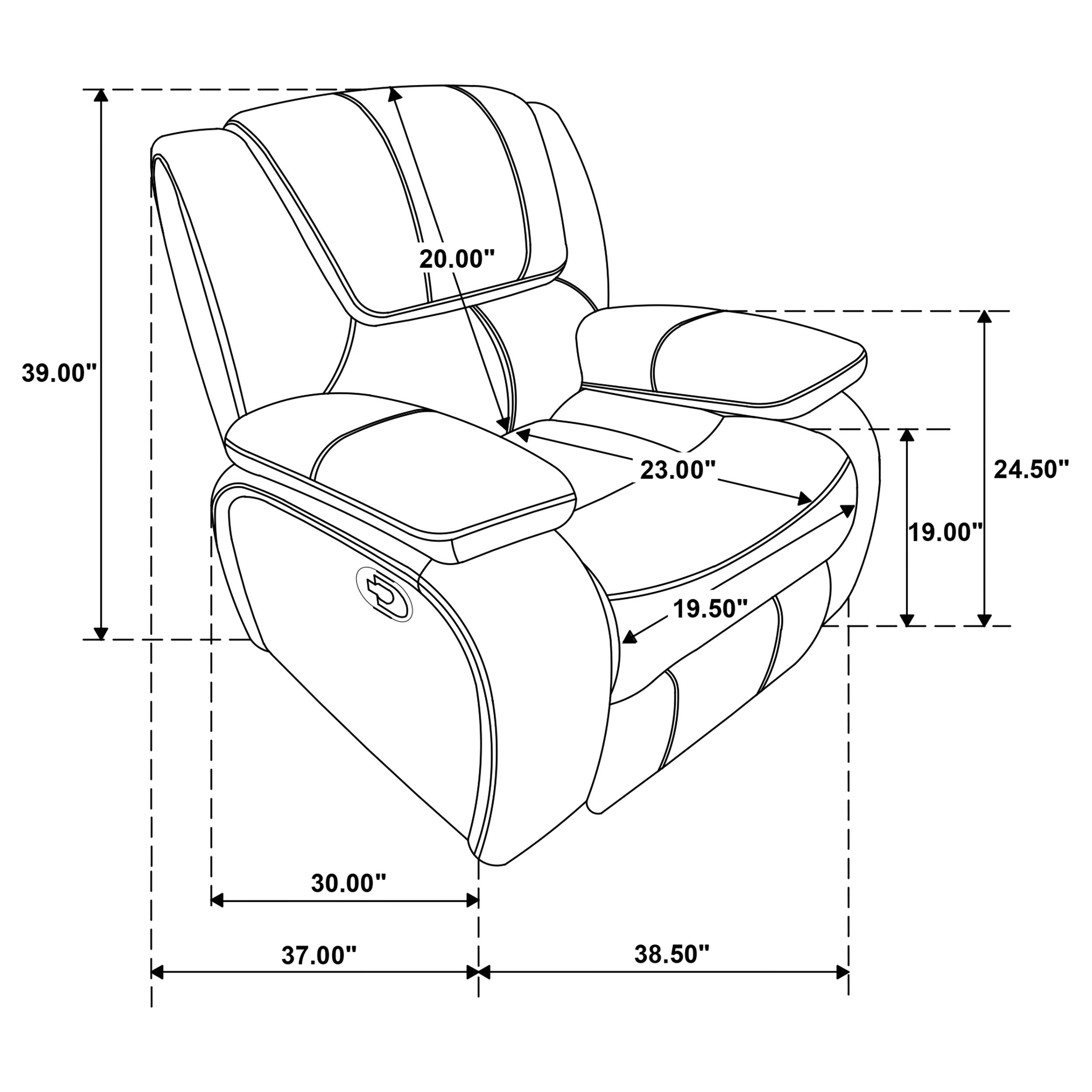 Camila Glider Recliner - Luxe Home Furnishings (Jersey City, NJ)