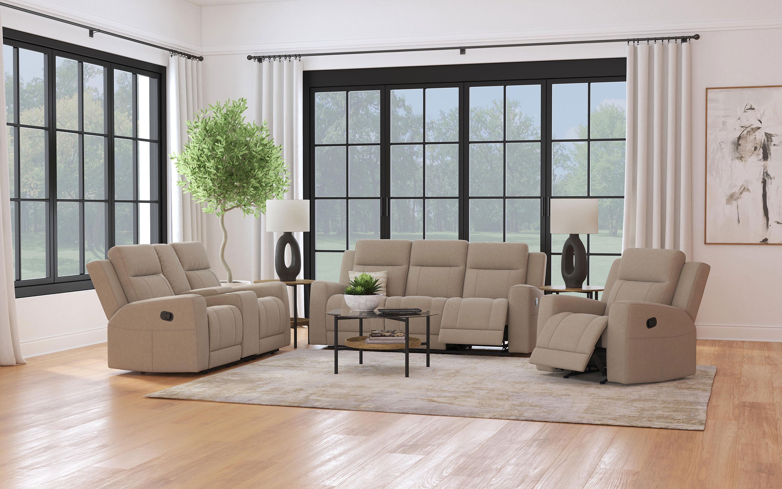 Brentwood Reclining Sofa Set - Luxe Home Furnishings (Jersey City, NJ)