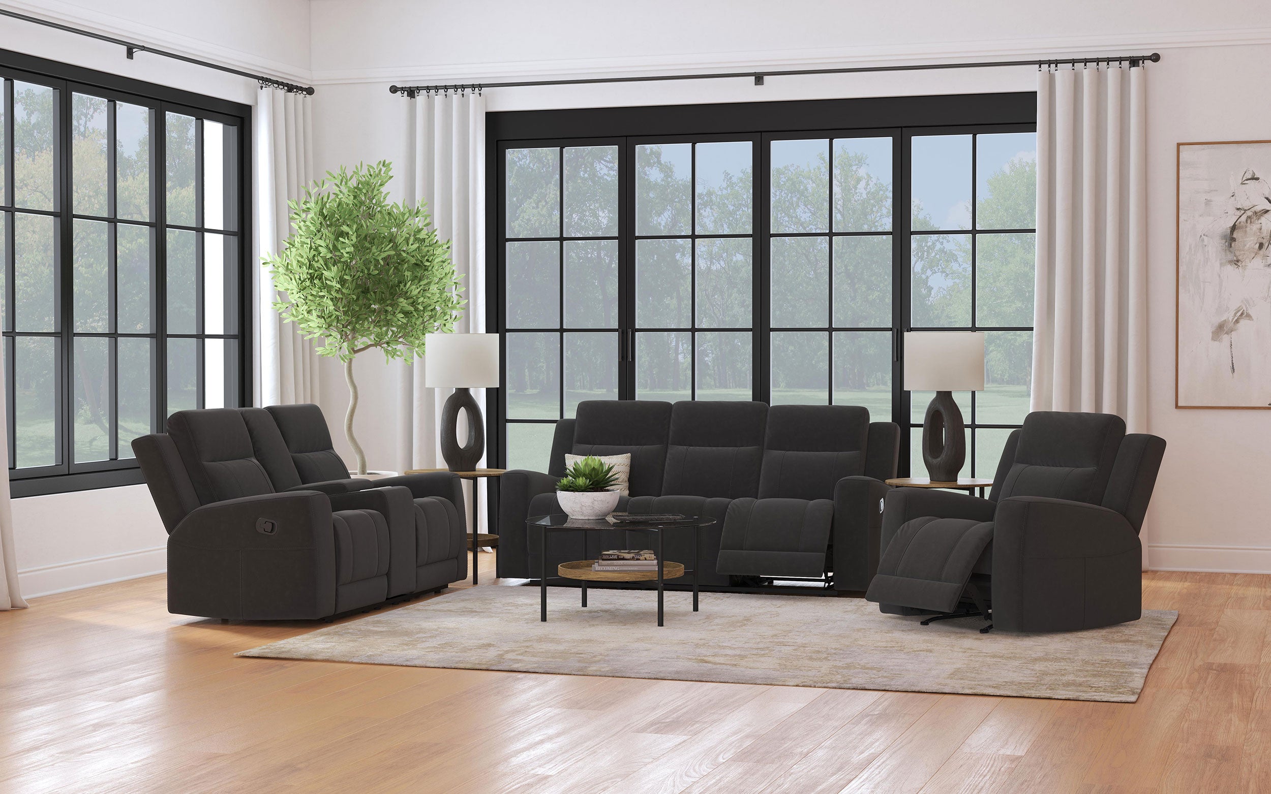 Brentwood Reclining Sofa Set - Luxe Home Furnishings (Jersey City, NJ)