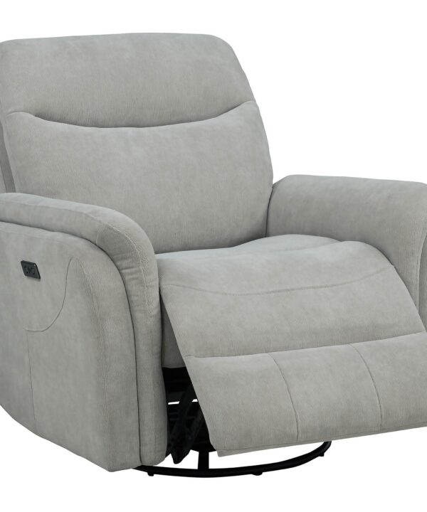 Adler Power Swivel Glider Recliner - Luxe Home Furnishings (Jersey City, NJ)