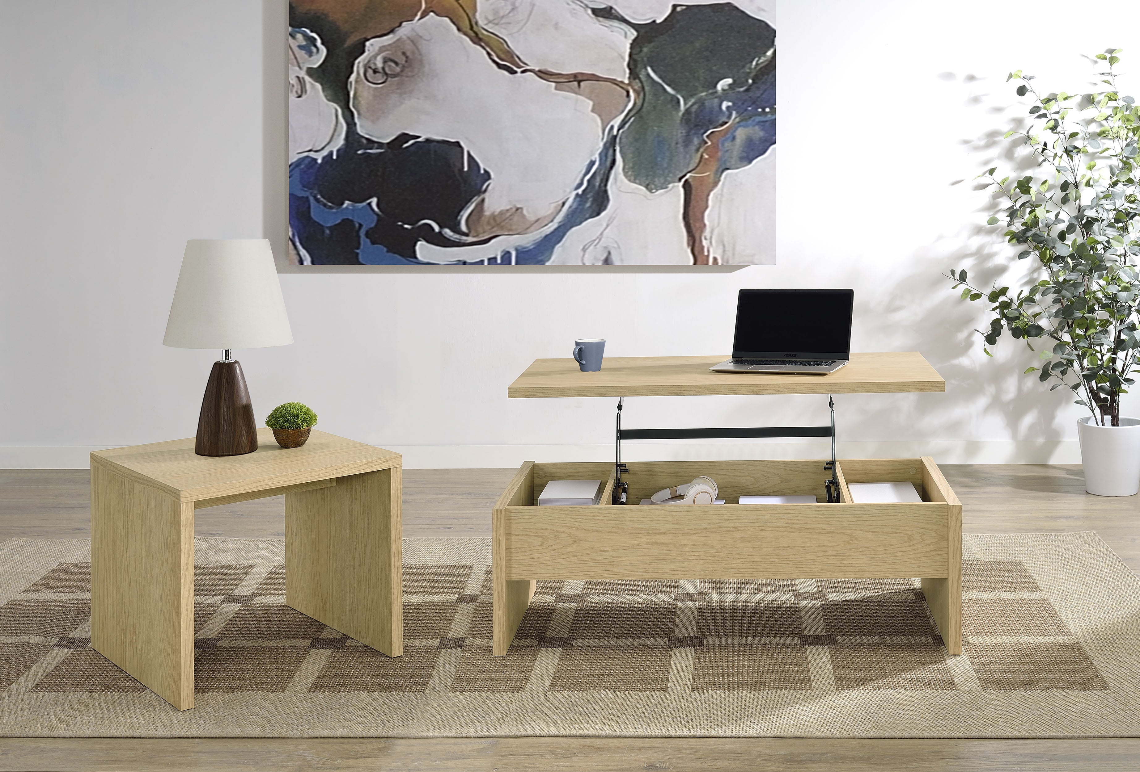 Canoga Lift-Top Coffee Table Set - Luxe Home Furnishings (Jersey City, NJ)