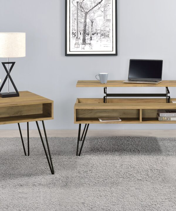 Fanning Lift-Top Coffee Table Set - Luxe Home Furnishings (Jersey City, NJ)