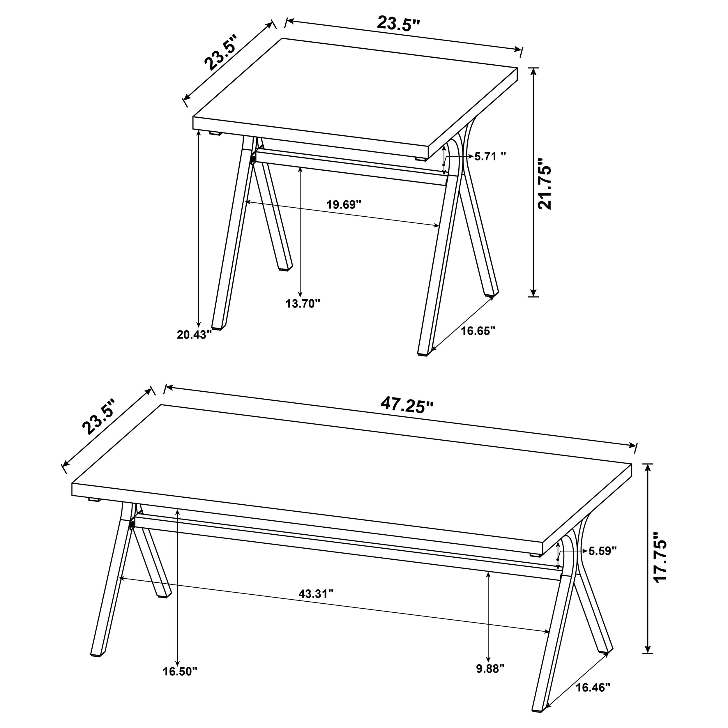 Colmar Coffee Table Set - Luxe Home Furnishings (Jersey City, NJ)