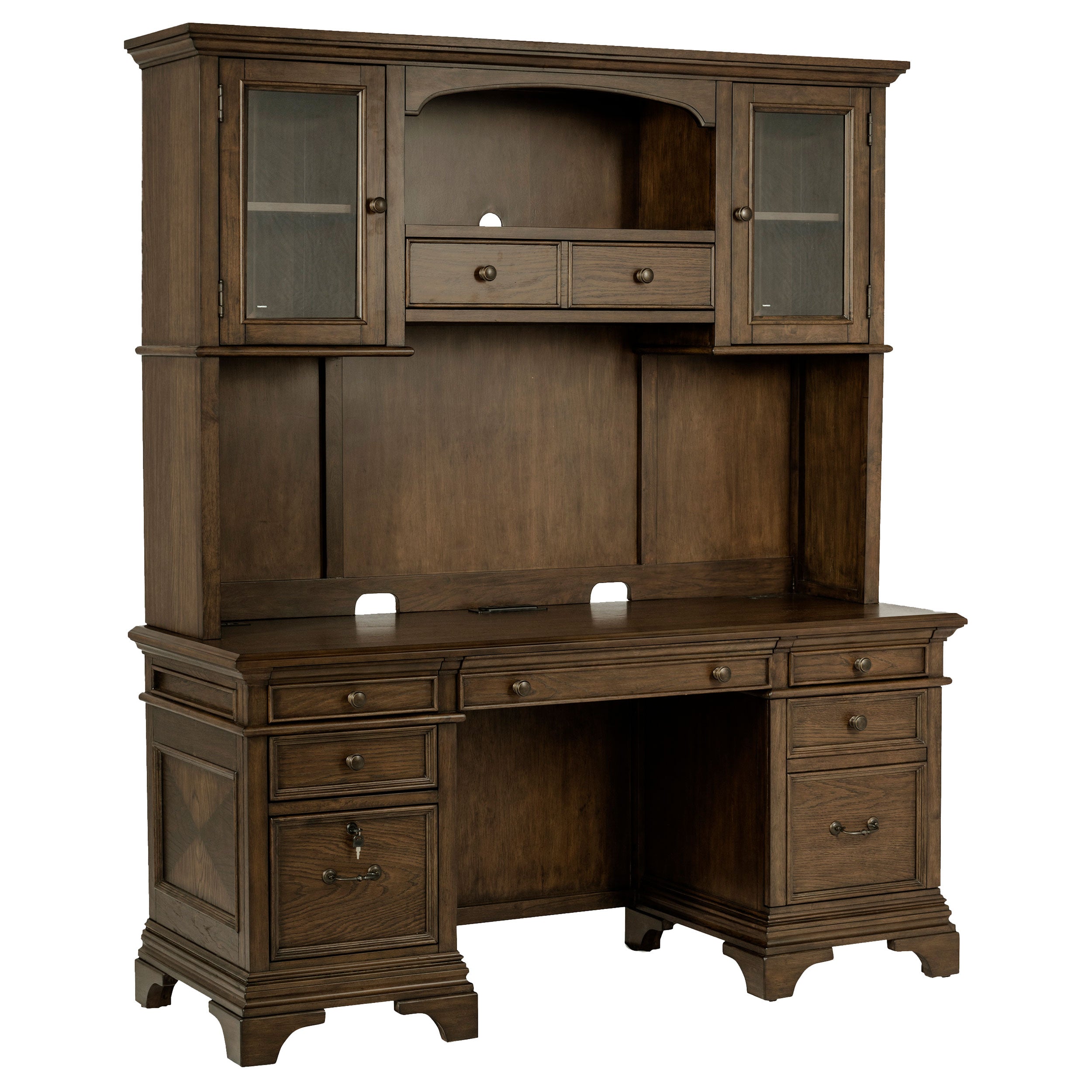 Hartshill Credenza Desk with Hutch - Luxe Home Furnishings (Jersey City, NJ)