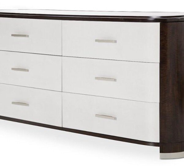 AICO Paris Chic 6 Drawer Dresser in Espresso image