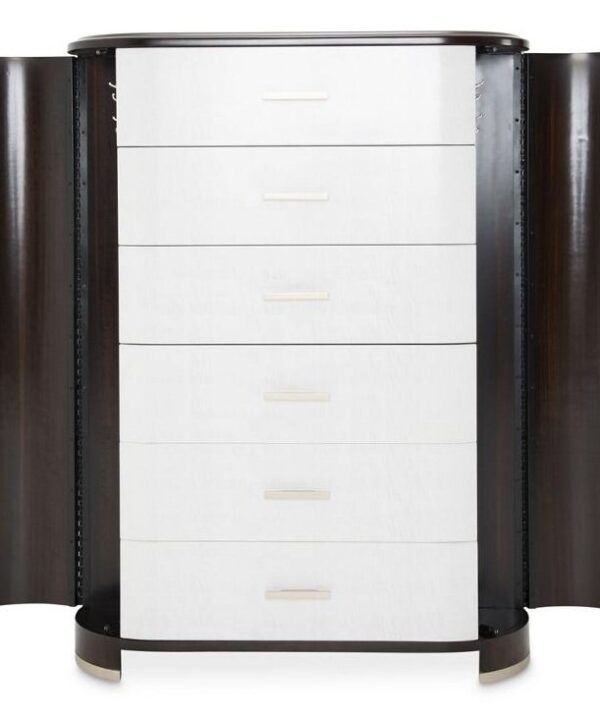 AICO Paris Chic 6 Drawer Chest in Espresso image