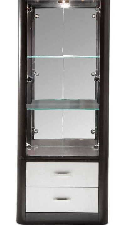 AICO Paris Chic Display Cabinet in Espresso image