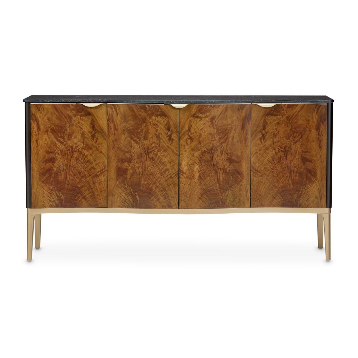 AICO Malibu Crest Sideboard in Crotch Mahogany - Luxe Home Furnishings (Jersey City, NJ)