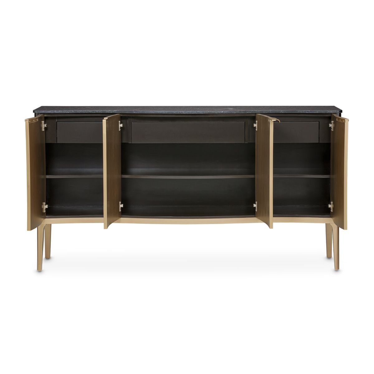 AICO Malibu Crest Sideboard in Crotch Mahogany - Luxe Home Furnishings (Jersey City, NJ)