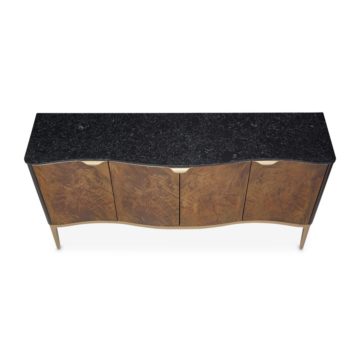 AICO Malibu Crest Sideboard in Crotch Mahogany - Luxe Home Furnishings (Jersey City, NJ)