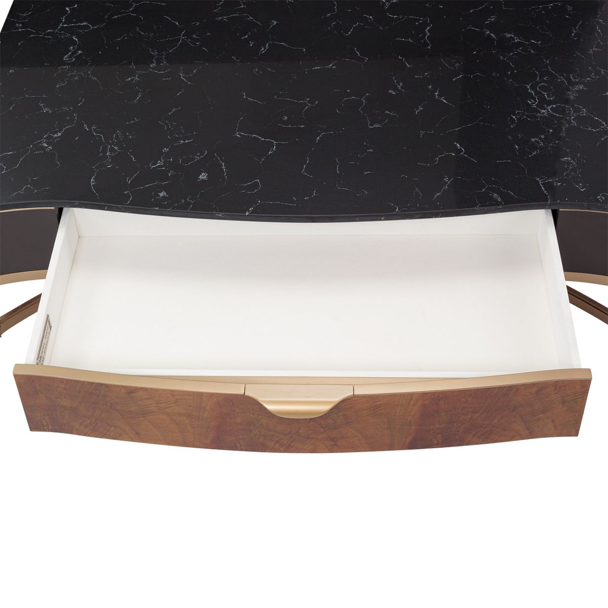 AICO Malibu Crest Rectangular Cocktail Table in Crotch Mahogany - Luxe Home Furnishings (Jersey City, NJ)