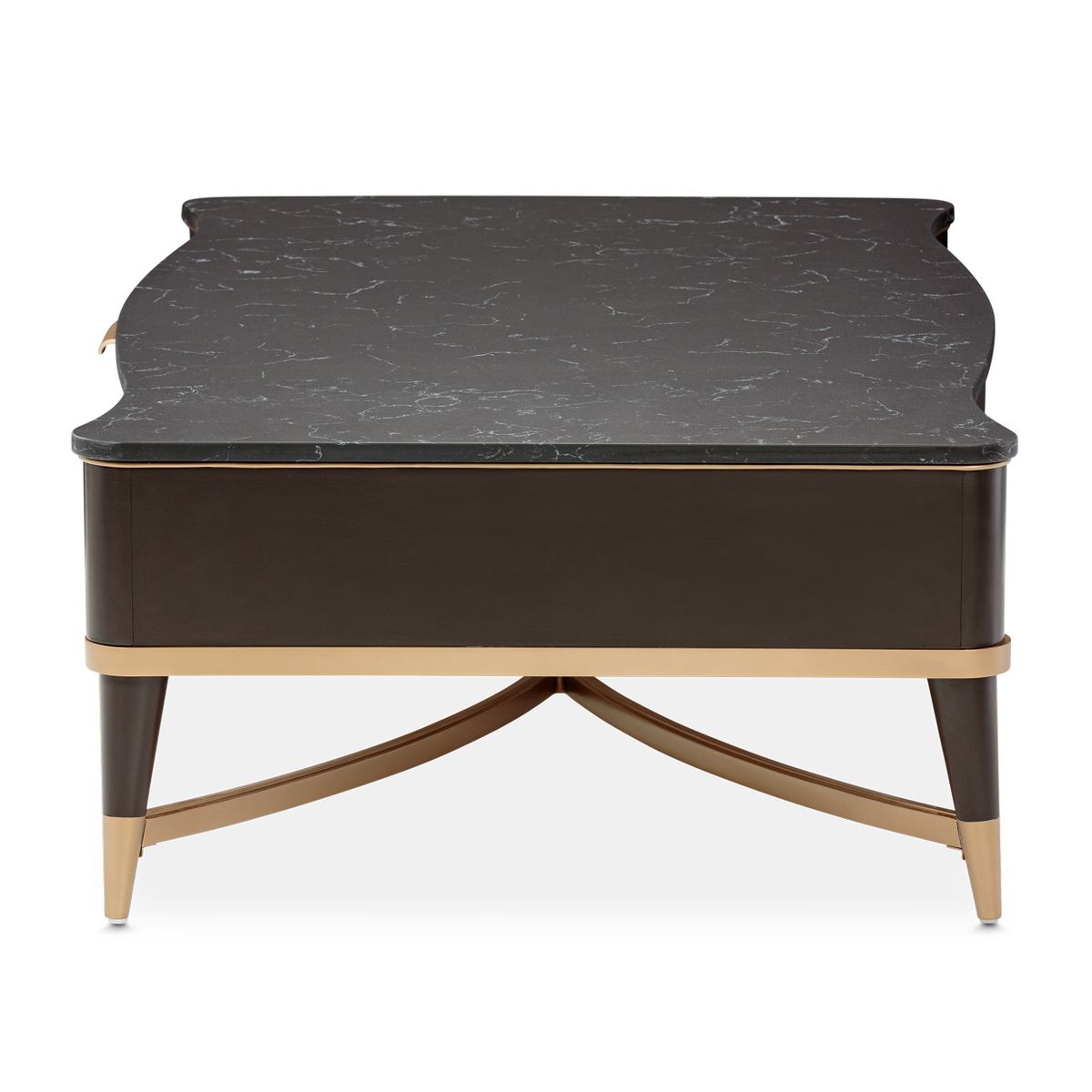 AICO Malibu Crest Rectangular Cocktail Table in Crotch Mahogany - Luxe Home Furnishings (Jersey City, NJ)